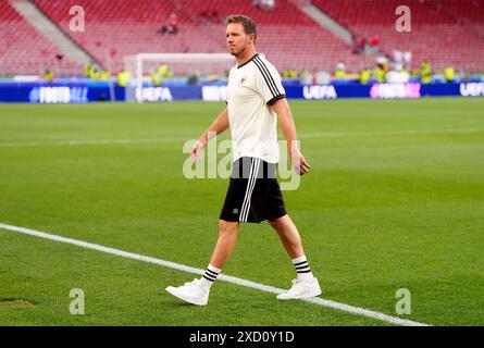 Deutschland-Trainer Julian Nagelsmann nach dem Spiel der UEFA Euro 2024 Gruppe A in der Stuttgart Arena. Bilddatum: Mittwoch, 19. Juni 2024. Stockfoto