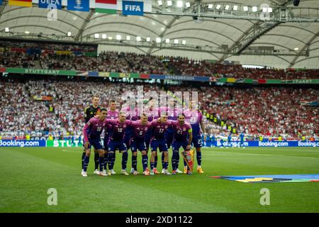 Startelf Deutschland, GER, Deutschland (GER) vs. Ungarn (HUN), Fussball Europameisterschaft, UEFA EURO 2024, Gruppe A, 2. Spieltag, 19.06.2024, Foto: Eibner-Pressefoto/Sascha Walther Stockfoto