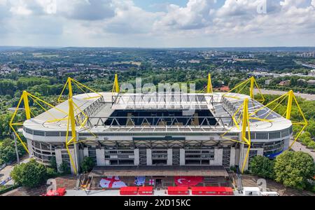 Dortmund, Deutschland. Juni 2024. Allgemeine Luftaufnahme des BVB Stadions, Dortmund, Deutschland am 19. Juni 2024 Credit: Every Second Media/Alamy Live News Stockfoto