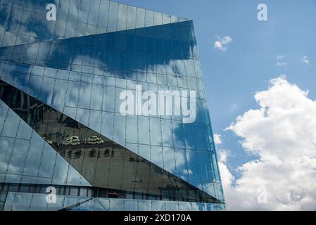 Der berühmte Cube am Washington Square in Berlin Stockfoto