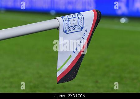 Fussball UEFA EURO 2024 Gruppenphase 2. Spieltag Schottland - Schweiz am 19.06.2024 im Köln Stadion in Köln Eckfahne Köln Foto: Revierfoto Credit: ddp Media GmbH/Alamy Live News Stockfoto