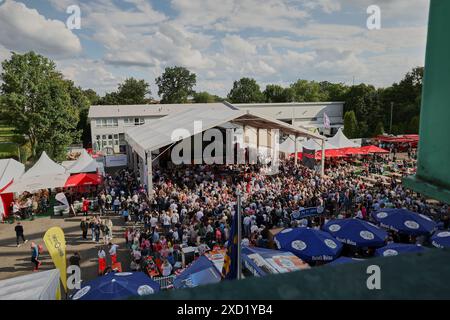 Halle Westf, Westfalen, Deutschland. Juni 2024. Impresseions im Jahre 31. TERRA WORTMANN OPEN, ATP500 - Herren Tennis (Bild: © Mathias Schulz/ZUMA Press Wire) NUR REDAKTIONELLE VERWENDUNG! Nicht für kommerzielle ZWECKE! Stockfoto