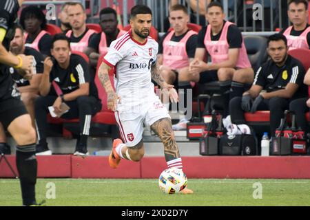 Toronto, Ontario, Kanada. Juni 2024. Lorenzo Insigne #24 beim MLS-Spiel zwischen Toronto FC und Nashville SC im BMO Field in Toronto. Das Spiel endete 1-2 NUR für die REDAKTIONELLE VERWENDUNG VON Nashville SC (Credit Image: © Angel Marchini/ZUMA Press Wire)! Nicht für kommerzielle ZWECKE! Quelle: ZUMA Press, Inc./Alamy Live News Stockfoto