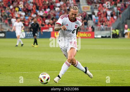 Toronto, Ontario, Kanada. Juni 2024. Federico Bernardeschi #10 beim MLS-Spiel zwischen Toronto FC und Nashville SC im BMO Field in Toronto. Das Spiel endete 1-2 NUR für die REDAKTIONELLE VERWENDUNG VON Nashville SC (Credit Image: © Angel Marchini/ZUMA Press Wire)! Nicht für kommerzielle ZWECKE! Quelle: ZUMA Press, Inc./Alamy Live News Stockfoto