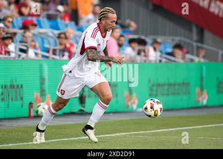 Toronto, Ontario, Kanada. Juni 2024. Federico Bernardeschi #10 beim MLS-Spiel zwischen Toronto FC und Nashville SC im BMO Field in Toronto. Das Spiel endete 1-2 NUR für die REDAKTIONELLE VERWENDUNG VON Nashville SC (Credit Image: © Angel Marchini/ZUMA Press Wire)! Nicht für kommerzielle ZWECKE! Quelle: ZUMA Press, Inc./Alamy Live News Stockfoto