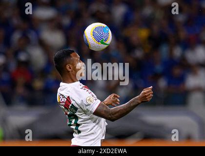 Belo Horizonte, Brasilien. Juni 2024. Marquinhos of Fluminense, während des Spiels zwischen Cruzeiro und Fluminense, für die brasilianische Serie A 20234 im Mineirao Stadium in Belo Horizonte am 19. Juni. Foto: Gledston Tavares/DiaEsportivo/Alamy Live News Credit: DiaEsportivo/Alamy Live News Stockfoto