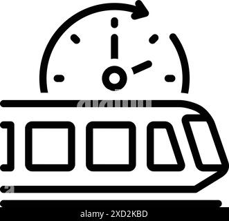 Symbol für kurz, erelong Stock Vektor