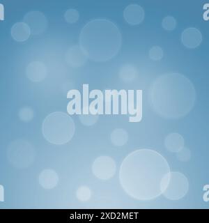 Blauer abstrakter, weicher Hintergrund mit Bokeh-Design-Vorlage. Stockfoto