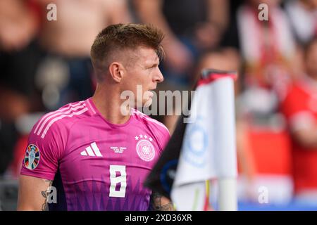 Stuttgart, Deutschland. Juni 2024. Toni Kroos aus Deutschland beim Spiel Deutschland gegen Ungarn zur UEFA Euro 2024 Gruppe A in der Arena Stuttgart am 19. Juni 2024. (Foto: Dimitrije Vasiljevic) Credit: Dimitrije Vasiljevic/Alamy Live News Stockfoto