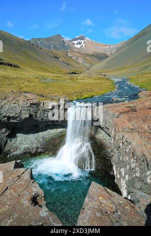 Geografie / Reisen, Island, Skutafoss, Hoefn, Austurland, OST-ISLAND, ADDITIONAL-RIGHTS-CLEARANCE-INFO-NOT-AVAILABLE Stockfoto