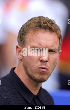 STUTTGART, DEUTSCHLAND - 19. JUNI: Julian Nagelsmann Cheftrainer Deutschlands vor dem Gruppenspiel der UEFA EURO 2024 zwischen Deutschland und Ungarn in Stuttg Stockfoto