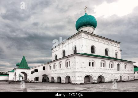 Dreifaltigkeitskirche im Alexander Svirskaya Kloster der Heiligen Dreifaltigkeit Stockfoto