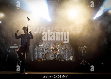 Drehkreuz im Concerto al Circolo Magnolia di Milano. Foto di Davide Merli Stockfoto