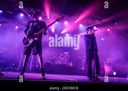 Drehkreuz im Concerto al Circolo Magnolia di Milano. Foto di Davide Merli Stockfoto