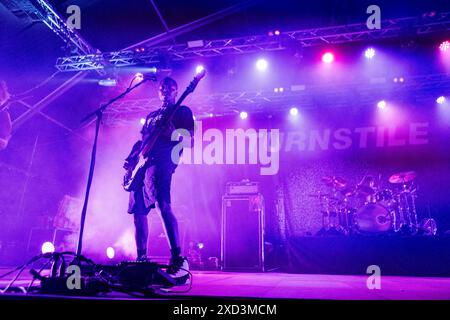 Drehkreuz im Concerto al Circolo Magnolia di Milano. Foto di Davide Merli Stockfoto