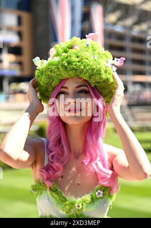 Ascot, Großbritannien. Juni 2024. Rennfahrer, die am dritten Tag der Royal Ascot, Ascot Racecourse teilnehmen. Quelle: Doug Peters/EMPICS/Alamy Live News Stockfoto