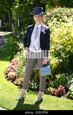 Ascot, Großbritannien. Juni 2024. Rennfahrer, die am dritten Tag der Royal Ascot, Ascot Racecourse teilnehmen. Quelle: Doug Peters/EMPICS/Alamy Live News Stockfoto
