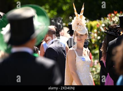 Ascot, Großbritannien. Juni 2024. Rennfahrer, die am dritten Tag der Royal Ascot, Ascot Racecourse teilnehmen. Quelle: Doug Peters/EMPICS/Alamy Live News Stockfoto