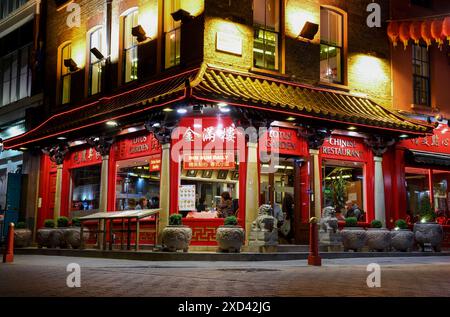 Geografie / Reise, Großbritannien, England, London, China City View at Night, Chinesisches Neujahr, ADDITIONAL-RIGHTS-CLEARANCE-INFO-NOT-AVAILABLE Stockfoto