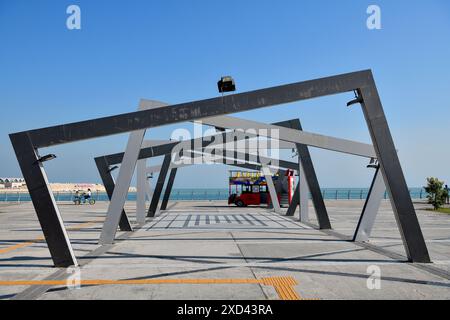 Geographie / Reise, Saudi-Arabien, Kunstwerk an der Corniche, al Khobar, Provinz asch-Scharqiyya, ADDITIONAL-RIGHTS-CLEARANCE-INFO-NOT-AVAILABLE Stockfoto