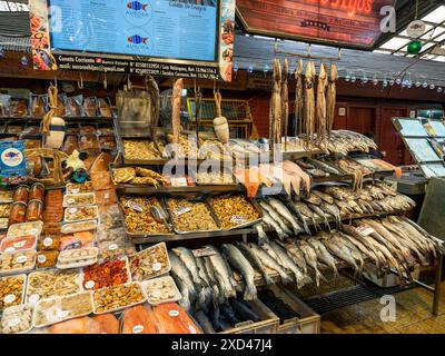 Fischmarkt, Mercado Angelmo, Puerto Montt, Chile Stockfoto