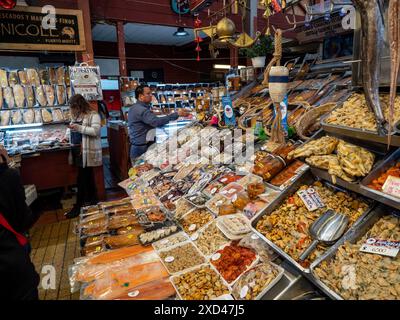 Fischmarkt, Mercado Angelmo, Puerto Montt, Chile Stockfoto