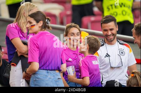 Stuttgart, Deutschland. Juni 2024. Lena Wurzenberger (Deutschland) Freundin von Trainer Julian Nagelsmann (Deutschland) Deutschland - Ungarn Deutschla Stockfoto