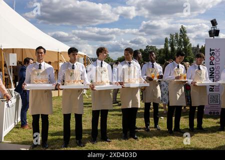 The Goffs London Sale, Londons exklusivster Vollblut-Verkauf, bei dem Pferde für Millionen Menschen den Besitzer wechseln, Kensington Palace Gardens, London, Großbritannien Stockfoto