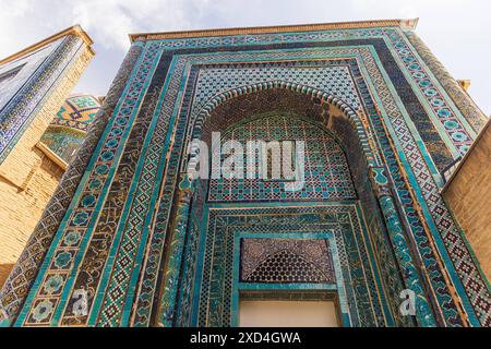 Shah-i-Zinda Mausoleum in der Stadt Samarkand Shah-i-Zinda oder Shah i Zinda ist ein Mausoleum in Samarkand der Stadt Samarkand Usbekistan *** Schah i Zinda-M Stockfoto