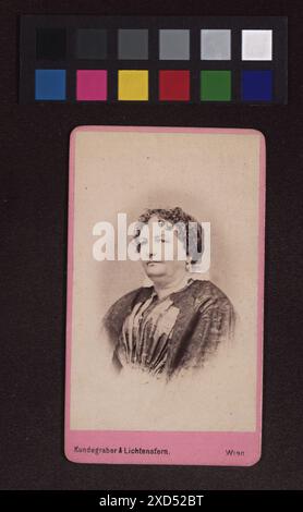 Unbekannte Dame Kundegraber & Lichtenstern, Atelier für Fotografie, Fotostudio Wien Museum, Scan, Porträt einer anonymen historischen Person - BB - Frau, namentlich nicht bekannte historische Personen, historische Ereignisse und Situationen, historische Personen, historische Personen (Porträts und Szenen aus dem Leben) - BB - Frau um 1870–1880 Stockfoto