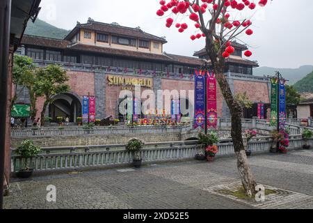 BA Na Hills, Vietnam - 7. Februar 2024: Haupteingang zum Ba Na Hills Sunworld Resort, in der Nähe von da Nang, Vietnam Stockfoto
