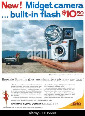 1960 Kodak Brownie Starmite II Kamerawerbung Stockfoto