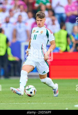 Milos Kerkez, HUN 11 im Gruppenspiel DEUTSCHLAND, Ungarn. , . Am 19. Juni 2024 in Stuttgart. Fotograf: ddp Images/STAR-Images Credit: ddp Media GmbH/Alamy Live News Stockfoto