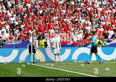 MÜNCHEN, 20.06.2024, Allianz Arena. Fußball-Europameisterschaft Euro2024, Gruppenspiel Nr. 18 zwischen Slowenien und Serbien, Credit: Pro Shots/Alamy Live News Stockfoto