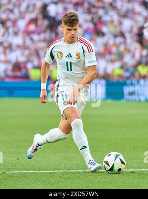 Milos Kerkez, HUN 11 im Gruppenspiel DEUTSCHLAND, Ungarn. , . Am 19. Juni 2024 in Stuttgart. Fotograf: ddp Images/STAR-Images Credit: ddp Media GmbH/Alamy Live News Stockfoto