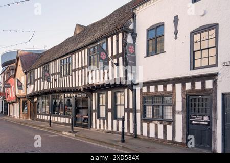 Tudor House ist ein Museum von Interesse in Friar St, Worcester, Worcestershire. Stockfoto