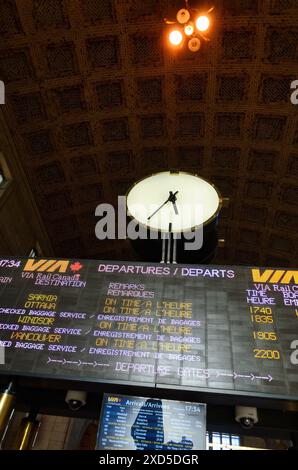 Die Great Hall of Toronto Union Station, Ontario, Kanada Stockfoto