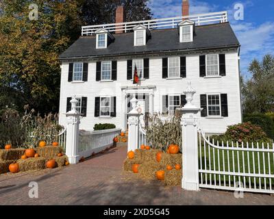 Das Ropes Mansion, ein historisches Haus in Salem, Massachusetts, wird als Muse betrieben und war Drehort für den Film Hocus Pocus Stockfoto