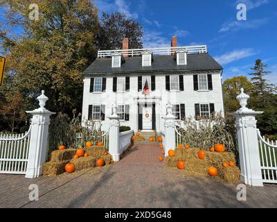 Das Ropes Mansion, ein historisches Haus in Salem, Massachusetts, wird als Muse betrieben und war Drehort für den Film Hocus Pocus Stockfoto