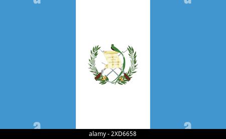 Flagge Guatemala Stock Vektor