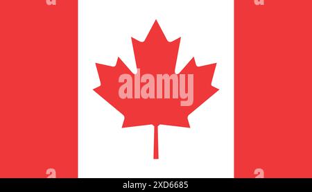 Flagge von Kanada Stock Vektor