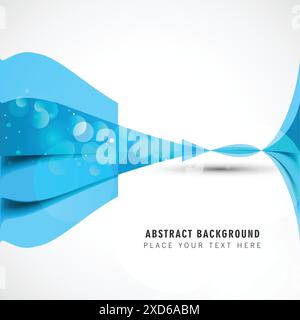 Abstrakte Hintergrund Bokeh Farbe blau Vektor Design Illustration Stock Vektor