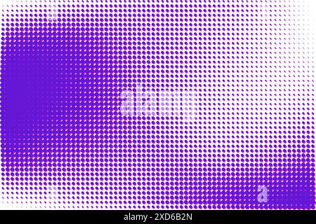 Lila Pop-Art-Hintergrund des Comic-Zeichentrickfilms mit Punkten. Vektorabbildung Stock Vektor