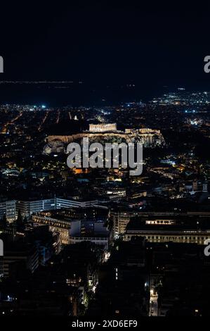 23.05.2024, xovx, Reise, Architektur, Athen - Griechenland Nachtaufnahme mit Blick auf die Akropolis in Athen vom Berg Lykabettus, der mit 277 Metern Höhe die höchste Erhebung von Athen, der Hauptstadt Griechenlands ist. Athen Panathinaiko-Stadion Athen Griechenland *** 23 05 2024, xovx, Reise, Architektur, Athen Griechenland Nachtaufnahme mit Blick auf die Akropolis in Athen vom Lycabettus, der mit 277 Metern Höhe der höchste Punkt in Athen, der Hauptstadt Griechenlands, ist Athen Panathinaiko Stadion Athen Griechenland Stockfoto