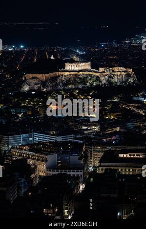 23.05.2024, xovx, Reise, Architektur, Athen - Griechenland Nachtaufnahme mit Blick auf die Akropolis in Athen vom Berg Lykabettus, der mit 277 Metern Höhe die höchste Erhebung von Athen, der Hauptstadt Griechenlands ist. Athen Panathinaiko-Stadion Athen Griechenland *** 23 05 2024, xovx, Reise, Architektur, Athen Griechenland Nachtaufnahme mit Blick auf die Akropolis in Athen vom Lycabettus, der mit 277 Metern Höhe der höchste Punkt in Athen, der Hauptstadt Griechenlands, ist Athen Panathinaiko Stadion Athen Griechenland Stockfoto
