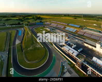 Die Autorennbahn Hungaroring ist die größte ungarische Rennstrecke für Motorsport. Es gibt in Mogyorod Stadt in der Nähe von Budapest. Stockfoto