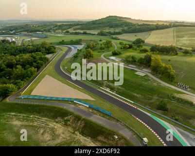 Die Autorennbahn Hungaroring ist die größte ungarische Rennstrecke für Motorsport. Es gibt in Mogyorod Stadt in der Nähe von Budapest. Stockfoto