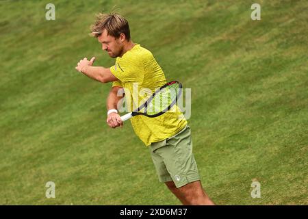 Halle Westf, Westfalen, Deutschland. Juni 2024. Kevin Krawietz (GER) während des Jahres 31. TERRA WORTMANN OPEN, ATP500 - Herren Tennis (Bild: © Mathias Schulz/ZUMA Press Wire) NUR REDAKTIONELLE VERWENDUNG! Nicht für kommerzielle ZWECKE! Stockfoto