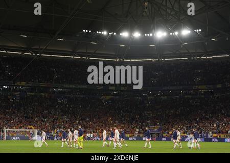 Gelsenkirchen, Deutschland. Juni 2024. Wahnvorstellung Italien nach dem Fußball-Europameisterspiel 2024 zwischen Spanien und Italien im Veltins Arena Stadion Gelsenkirchen - Donnerstag, 20. Juni 2024. Sport - Fußball. (Foto: Fabio Ferrari/LaPresse) Credit: LaPresse/Alamy Live News Stockfoto