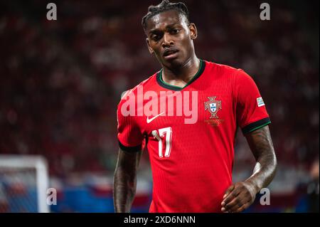 LEIPZIG, DEUTSCHLAND - 18. JUNI 2024: Euro 2024 Groupe F Spiel Portugal gegen Tschechien 2:1. Rafael Leao Stockfoto